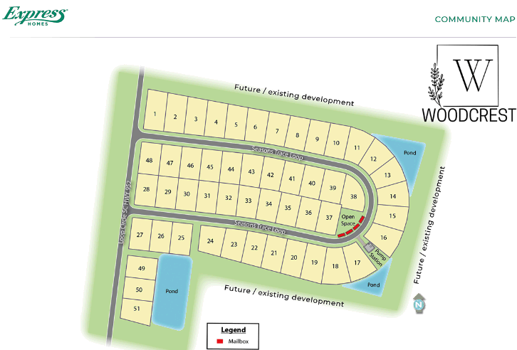 Woodcrest new home community in Longs by D. R. Horton