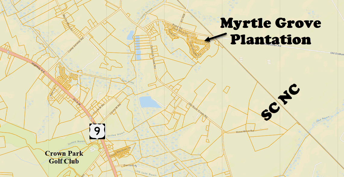 New home community of Myrtle Grove Plantation in Longs