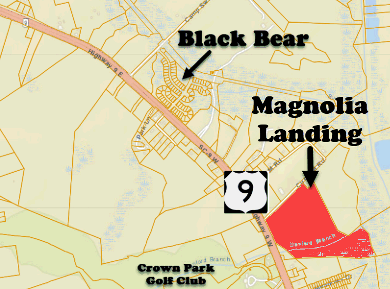 New home community of Magnolia Landing in Longs, SC