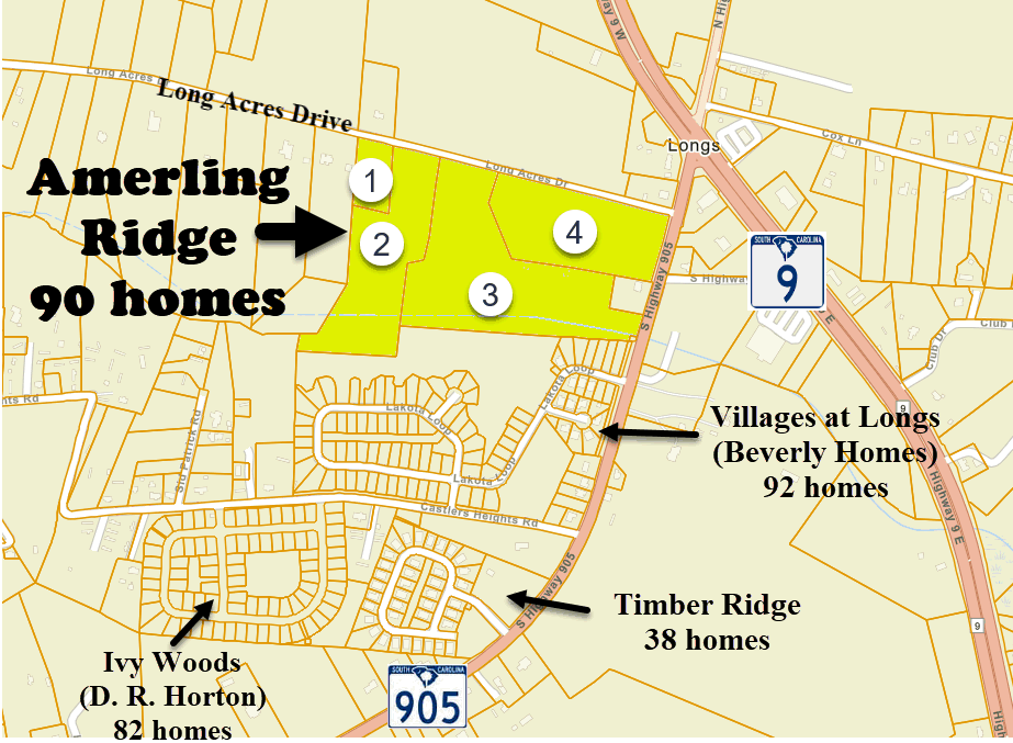 Amerling Ridge new home community in Longs, SC